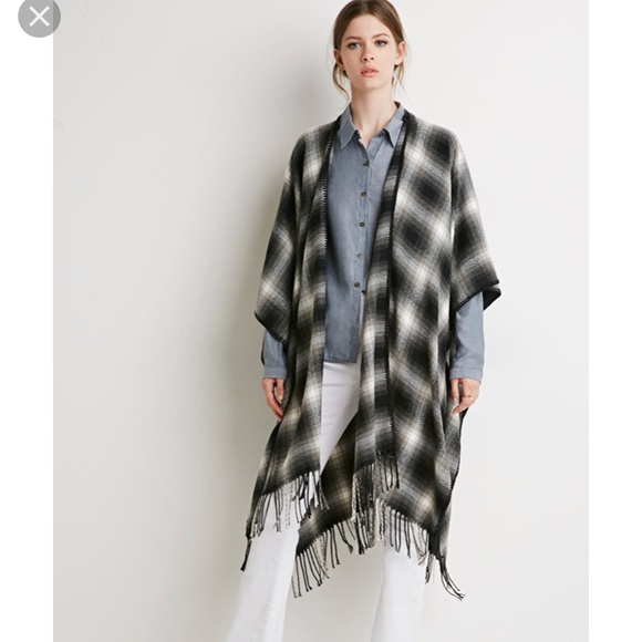 Accessories - NEW Plaid Sweater Shawl